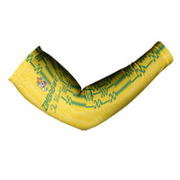 Custom Zimbabwe Football Arm Sleeves Come On Warriors - Kente Pattern - Wonder Print Shop