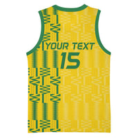 Custom Zimbabwe Football Basketball Jersey Come On Warriors - Kente Pattern - Wonder Print Shop