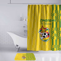 Zimbabwe Football Bathroom Set Come On Warriors - Kente Pattern LT15