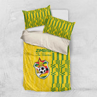 Zimbabwe Football Bedding Set Come On Warriors - Kente Pattern - Wonder Print Shop
