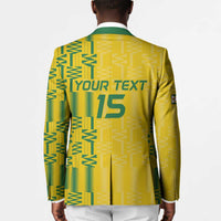 Custom Zimbabwe Football Blazer Come On Warriors - Kente Pattern - Wonder Print Shop