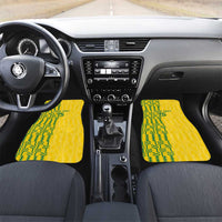 Custom Zimbabwe Football Car Mats Come On Warriors - Kente Pattern - Wonder Print Shop