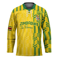 Custom Zimbabwe Football Hockey Jersey Come On Warriors - Kente Pattern - Wonder Print Shop