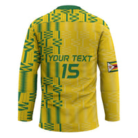 Custom Zimbabwe Football Hockey Jersey Come On Warriors - Kente Pattern - Wonder Print Shop