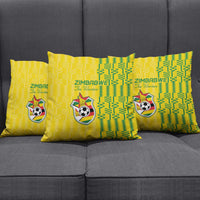 Zimbabwe Football Pillow Cover Come On Warriors - Kente Pattern - Wonder Print Shop