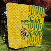 Zimbabwe Football Quilt Come On Warriors - Kente Pattern - Wonder Print Shop