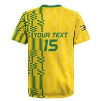 Custom Zimbabwe Football Rugby Jersey Come On Warriors - Kente Pattern - Wonder Print Shop