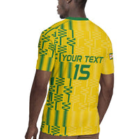Custom Zimbabwe Football Rugby Jersey Come On Warriors - Kente Pattern - Wonder Print Shop