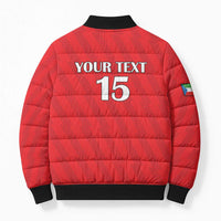 Custom Equatorial Guinea Football Bomber Puffer Jacket Go Nzalang Nacional Go - Wonder Print Shop
