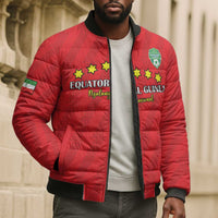 Custom Equatorial Guinea Football Bomber Puffer Jacket Go Nzalang Nacional Go - Wonder Print Shop