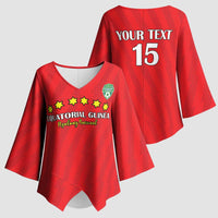 Custom Equatorial Guinea Football Kimono Sleeve Blouse Go Nzalang Nacional Go - Wonder Print Shop