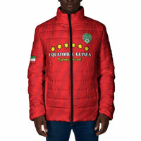 Custom Equatorial Guinea Football Padded Jacket Go Nzalang Nacional Go - Wonder Print Shop