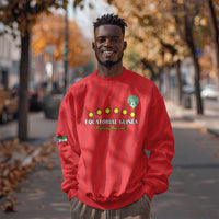 Custom Equatorial Guinea Football Sweatshirt Go Nzalang Nacional Go - Wonder Print Shop