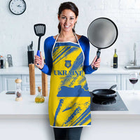 Ukraine Football Apron Blue And Yellow Grunge Style - Wonder Print Shop