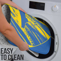 Ukraine Football Bathroom Set Blue And Yellow Grunge Style - Wonder Print Shop
