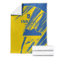 Ukraine Football Blanket Blue And Yellow Grunge Style - Wonder Print Shop
