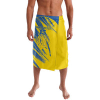 Custom Ukraine Football Lavalava Blue And Yellow Grunge Style - Wonder Print Shop