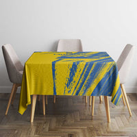 Ukraine Football Tablecloth Blue And Yellow Grunge Style - Wonder Print Shop