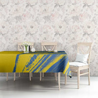 Ukraine Football Tablecloth Blue And Yellow Grunge Style - Wonder Print Shop