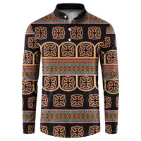 Bamenda Toghu Button Sweatshirt Cameroon Traditional Pattern