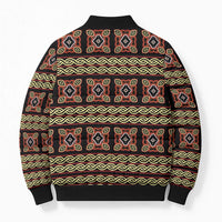 Cameroon Traditional Pattern Bomber Puffer Jacket Bamenda Royal Toghu