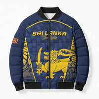 Custom Sri Lanka Cricket Bomber Puffer Jacket Go Champions Lions