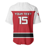 Custom Denmark Ice Hockey 2026 Baseball Jersey Fight for Glory Red Jersey