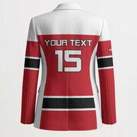 Custom Denmark Ice Hockey 2026 Blazer Fight for Glory Red Jersey