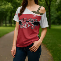 Custom Denmark Ice Hockey 2026 Cross Shoulder Shirt Fight for Glory Red Jersey