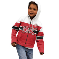 Custom Denmark Ice Hockey 2026 Kid Hoodie Fight for Glory Red Jersey