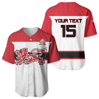 Custom Denmark Ice Hockey 2026 Baseball Jersey Fight for Glory White Jersey