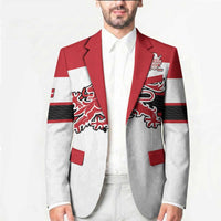 Custom Denmark Ice Hockey 2026 Blazer Fight for Glory White Jersey