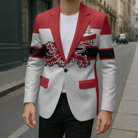 Custom Denmark Ice Hockey 2026 Blazer Fight for Glory White Jersey