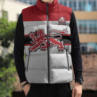 Custom Denmark Ice Hockey 2026 Sleeveless Puffer Jacket Fight for Glory White Jersey