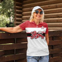 Custom Denmark Ice Hockey 2026 Women Polo Shirt Fight for Glory White Jersey