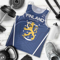 Custom Finland Ice Hockey 2026 Men Tank Top Suomi Suomi Suomi