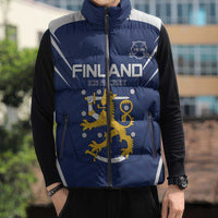 Custom Finland Ice Hockey 2026 Sleeveless Puffer Jacket Suomi Suomi Suomi