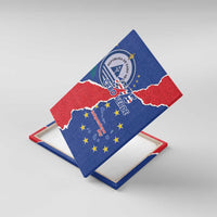 Happy Cape Verde Independence Day Canvas Wall Art Coat Of Arms With Map