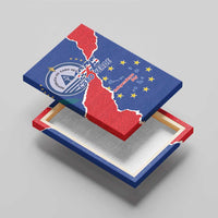 Happy Cape Verde Independence Day Canvas Wall Art Coat Of Arms With Map