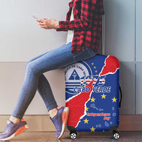 Happy Cape Verde Independence Day Luggage Cover Coat Of Arms With Map