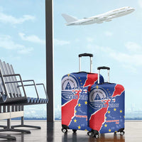 Happy Cape Verde Independence Day Luggage Cover Coat Of Arms With Map