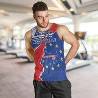 Happy Cape Verde Independence Day Men Tank Top Coat Of Arms With Map