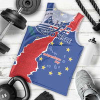 Happy Cape Verde Independence Day Men Tank Top Coat Of Arms With Map