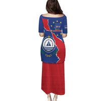 Happy Cape Verde Independence Day Puletasi Coat Of Arms With Map