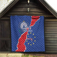 Happy Cape Verde Independence Day Quilt Coat Of Arms With Map