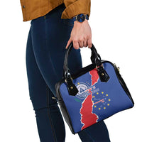 Happy Cape Verde Independence Day Shoulder Handbag Coat Of Arms With Map