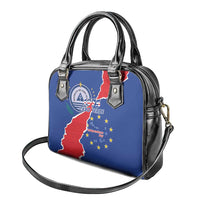 Happy Cape Verde Independence Day Shoulder Handbag Coat Of Arms With Map
