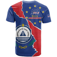 Happy Cape Verde Independence Day T Shirt Coat Of Arms With Map