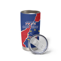 Happy Cape Verde Independence Day Tumbler Cup Coat Of Arms With Map
