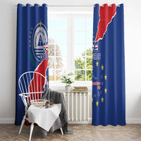 Happy Cape Verde Independence Day Window Curtain Coat Of Arms With Map